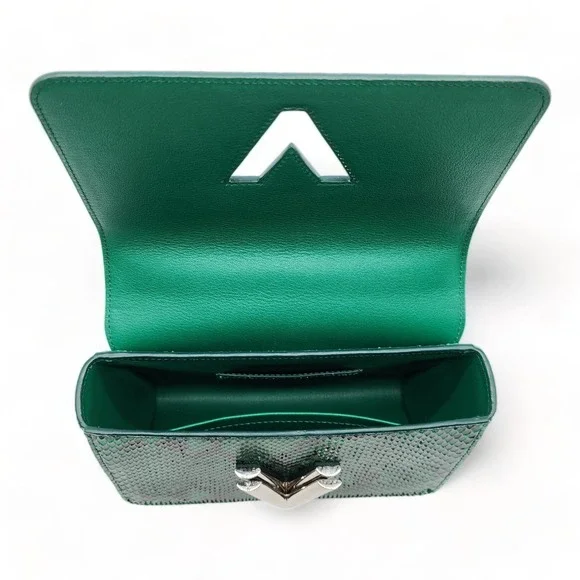 Louis Vuitton Twist MM Green Python $8700 - Picture 9 of 12